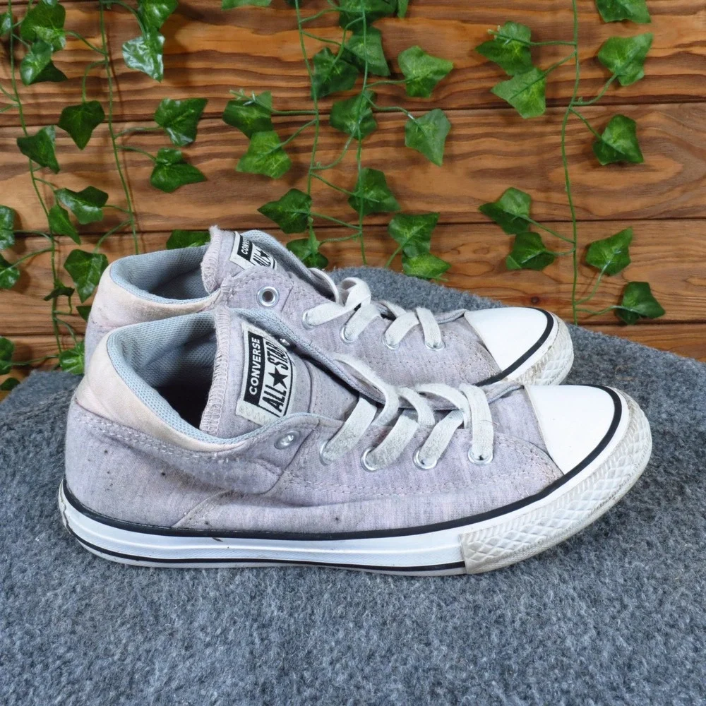 Converse Chuck Taylor All Star Girls Mid Top‎ Shoe Size 3 Casual Heathered Grey